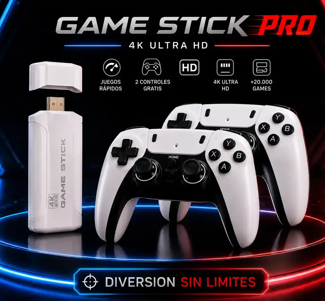 🎮 RETRO GAME STICK 4K™ — REVIVE LOS CLÁSICOS QUE MARCARON TU INFANCIA