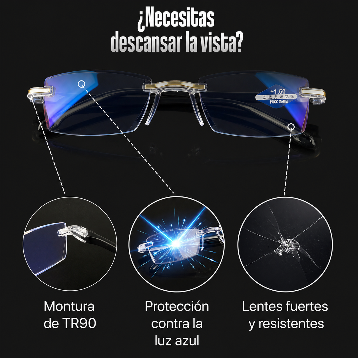 🔥 Promo Especial: Compra 1 y Lleva 2  Gafas Optilux TR90 que Protegen Tu Vista y Reducen el Cansancio Visual👓