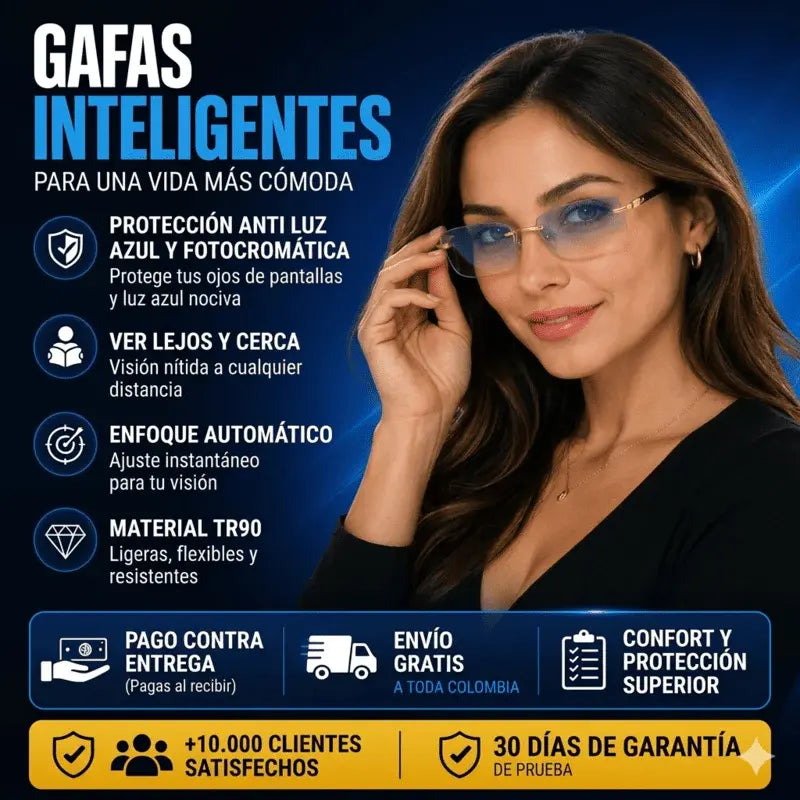 🔥 Promo Especial: Compra 1 y Lleva 2  Gafas Optilux TR90 que Protegen Tu Vista y Reducen el Cansancio Visual👓