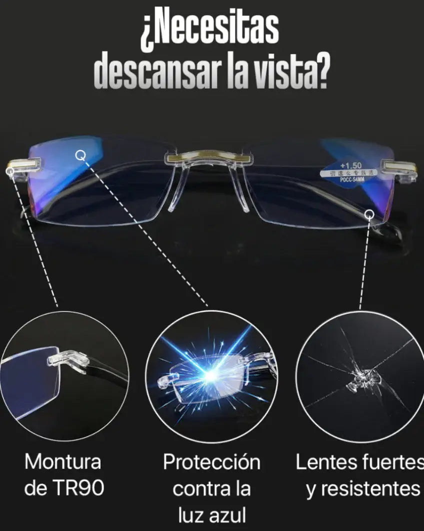 🔥 Promo Especial: Compra 1 y Lleva 2  Gafas Optilux TR90 que Protegen Tu Vista y Reducen el Cansancio Visual👓